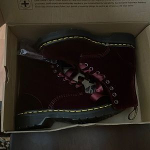 Brand New Pascal Velvet Burgundy Boot Women’s Size 6